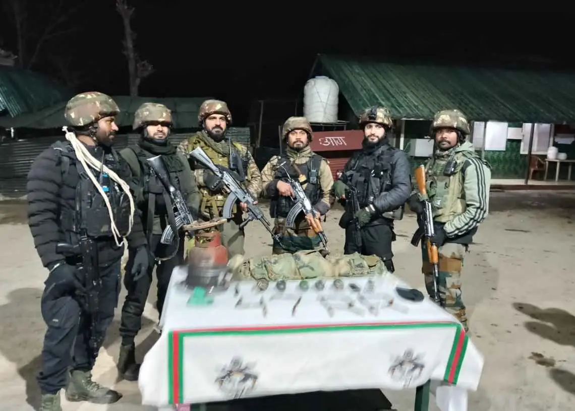 Terrorist hideout busted in Kupwara; arms and explosives recovered