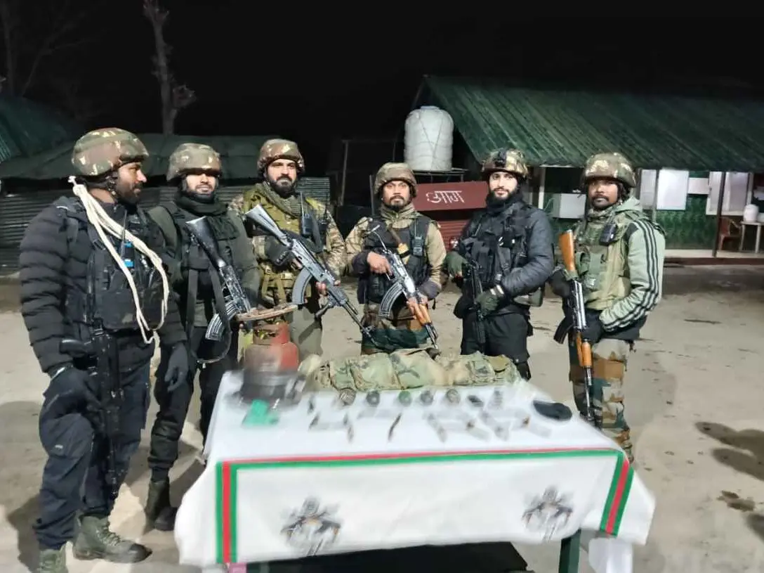 Terrorist hideout busted in Kupwara; arms and explosives recovered Terrorist hideout busted in Kupwara; arms and explosives recovered