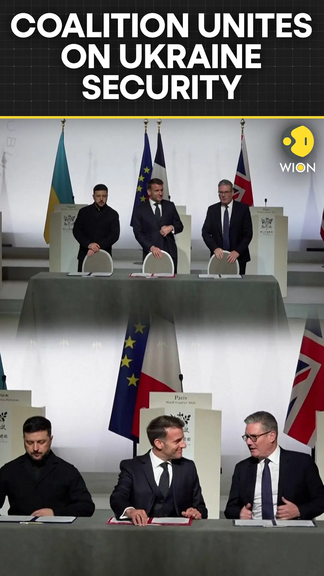 France, UK and Ukraine Sign Multinational Force Declaration in Paris