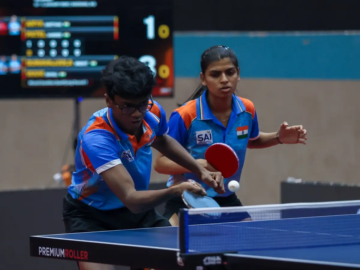 Sarthak-Hardee upset third seeds in mixed doubles