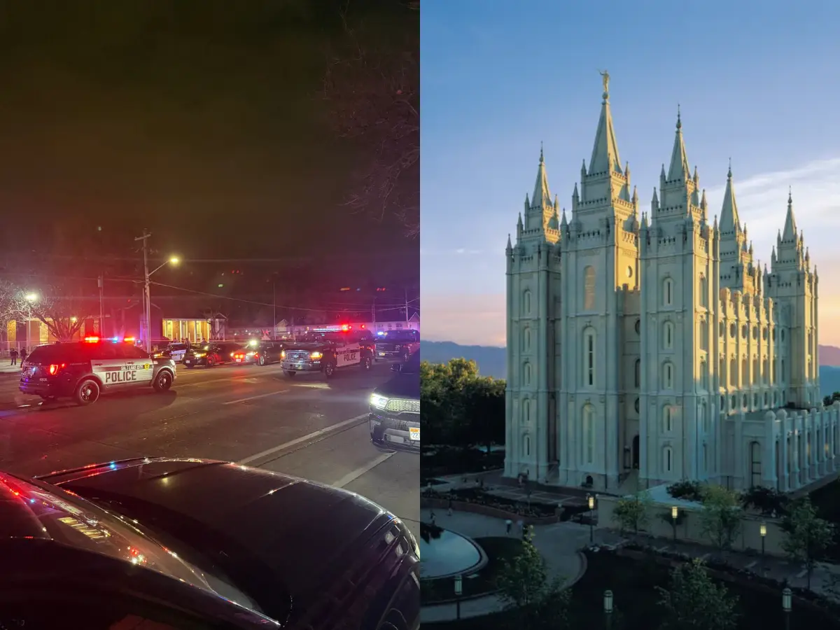 Two killed in shooting outside Mormon church in Salt Lake City, suspect at large Two killed in shooting outside Mormon church in Salt Lake City, suspect at large