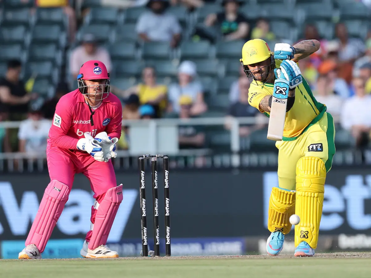 SA20: Du Plessis, Vince shine before lightning strikes at the Bullring