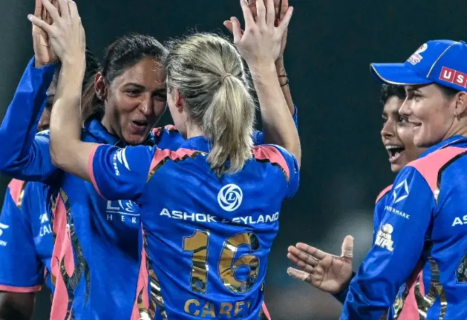 WPL 2026 Live Score: Delhi five down at halfway mark
