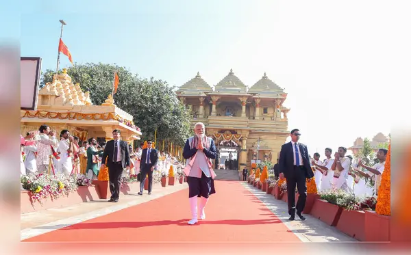 Forces that opposed reconstruction of Somnath Temple still active, need to defeat them: PM Modi Forces that opposed reconstruction of Somnath Temple still active, need to defeat them: PM Modi
