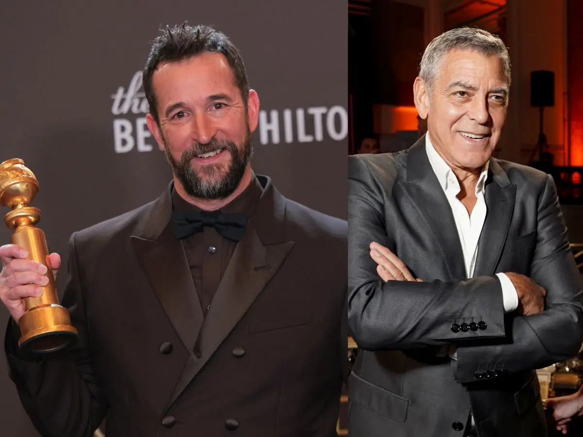 Noah Wyle’s Golden Globes win comes after an emotional reunion with George Clooney on stage; calls him a "touchstone figure"
