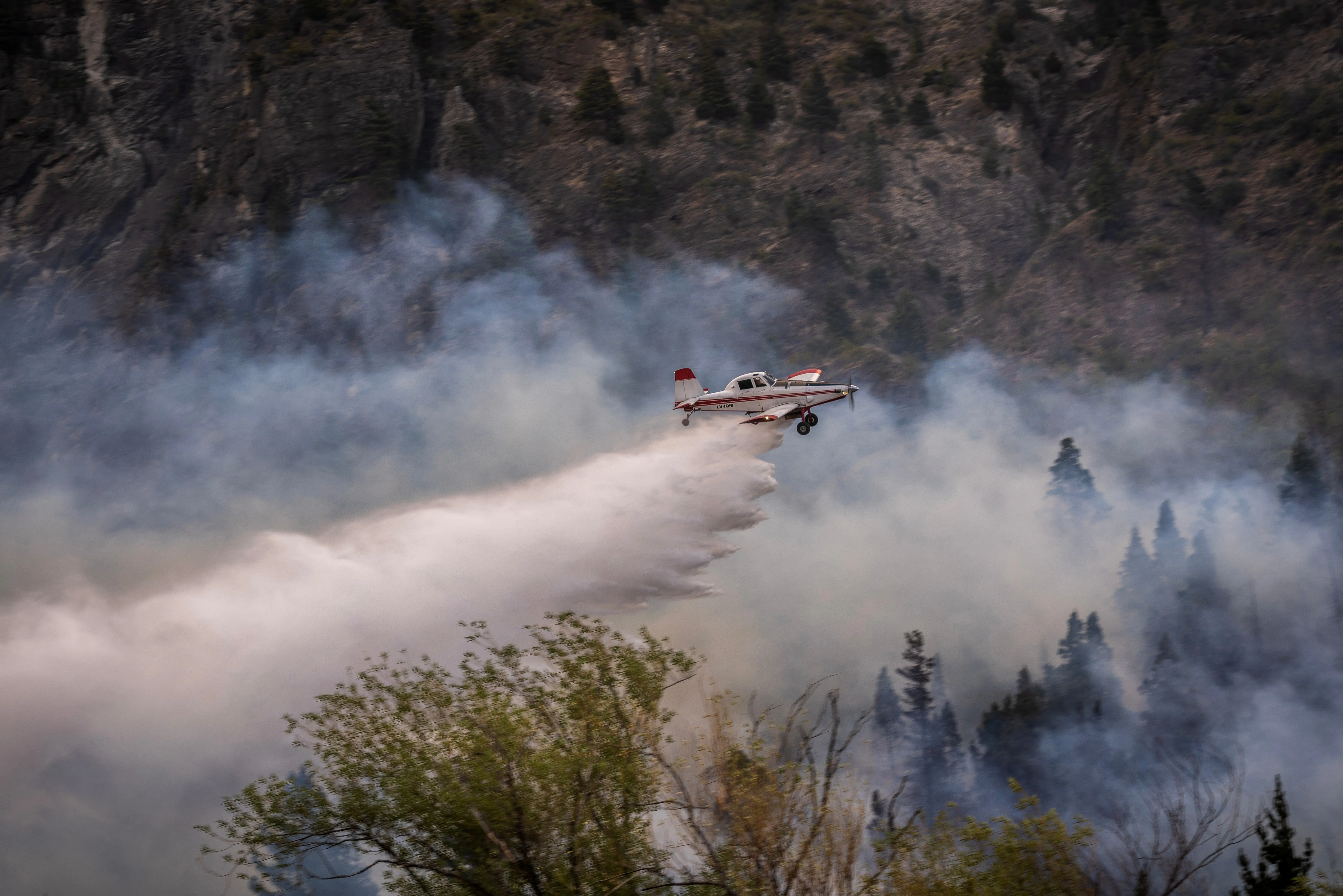 Over 500 emergency responders battle fires