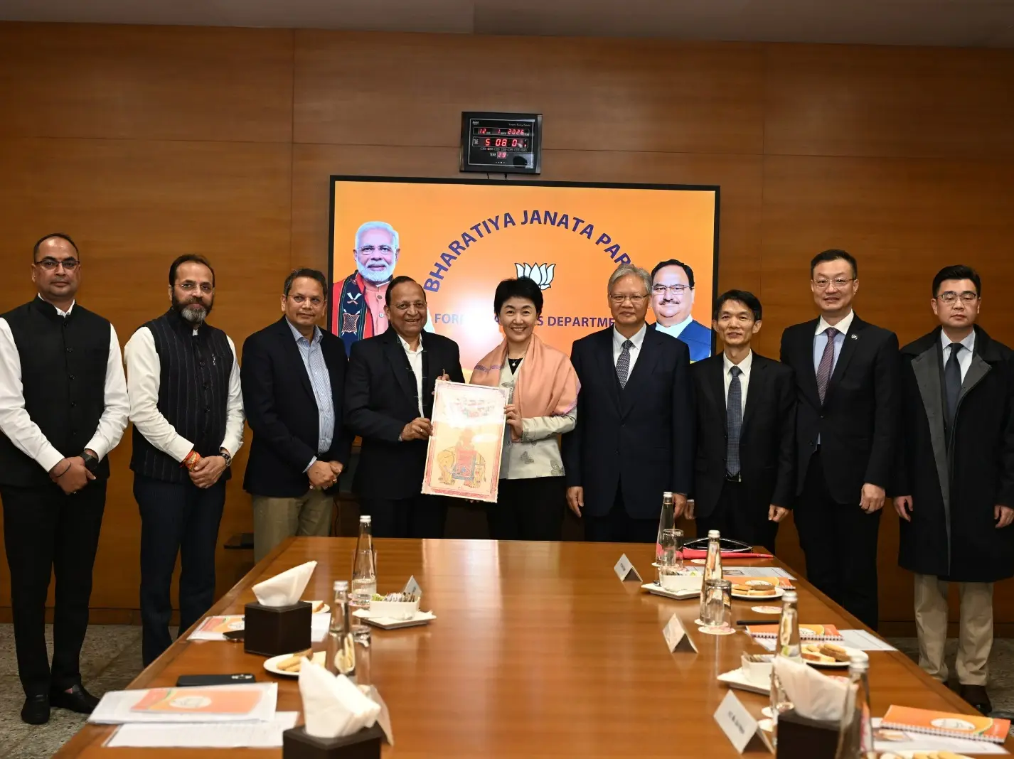 Chinese Communist Party delegation in India meet BJP officials