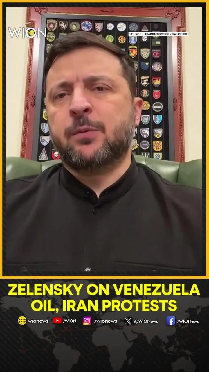 Zelensky Comments on Venezuela Oil and Iran Protests During Nightly Address