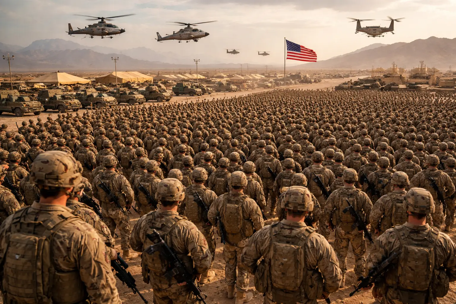 50,000 military personnel? Why has the US deployed soldiers in the Middle East