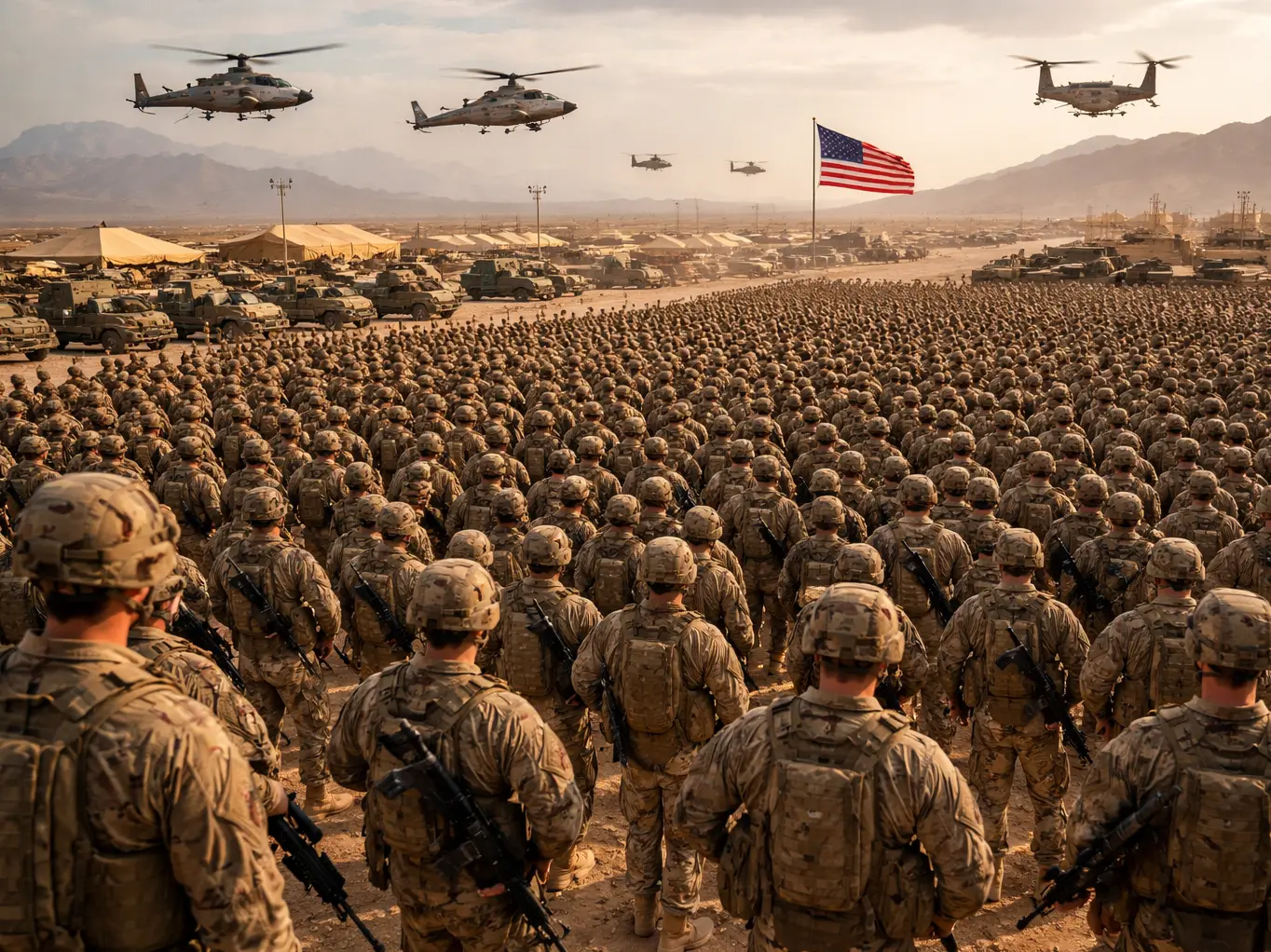 50,000 military personnel? Why has the US deployed soldiers in the Middle East