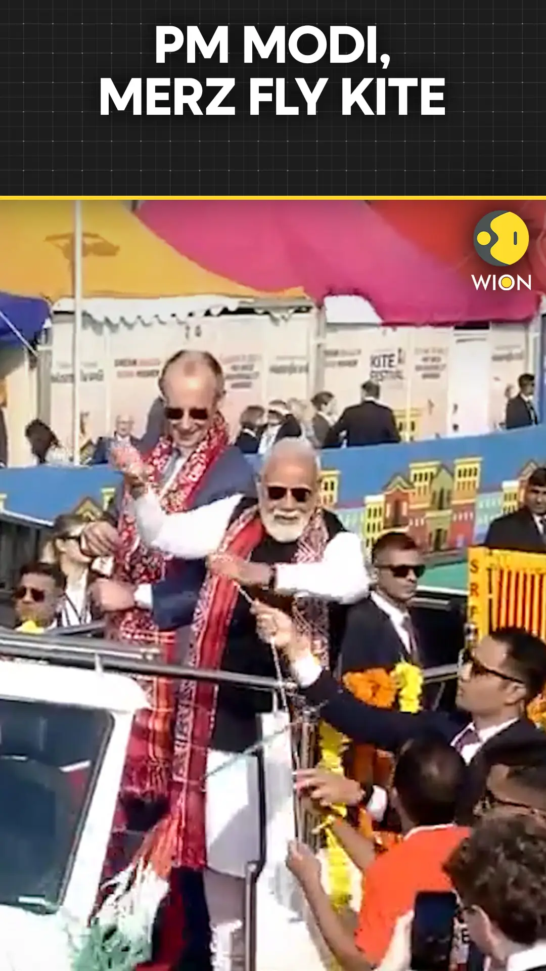 PM Modi, German Chancellor Merz Participate In International Kite Festival 2026