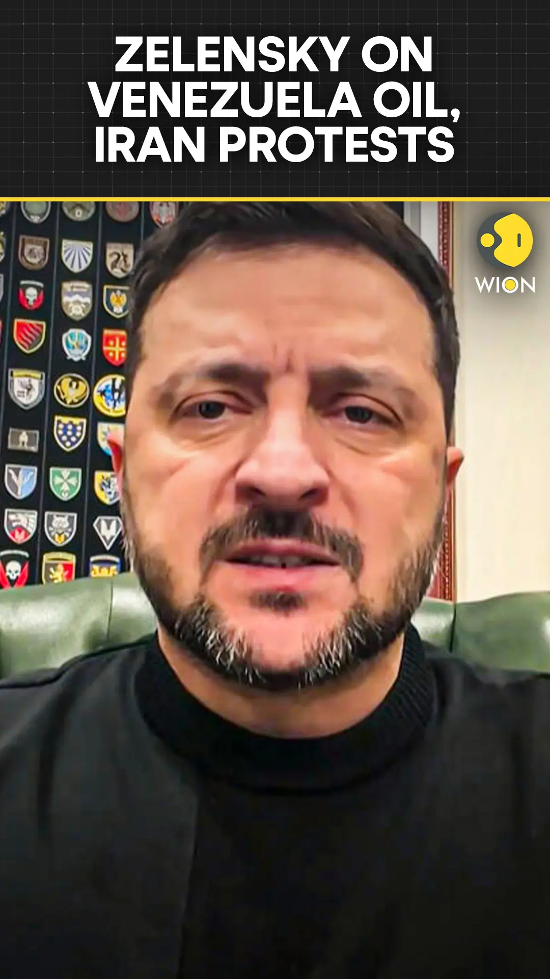 Zelensky Comments on Venezuela Oil and Iran Protests During Nightly Address