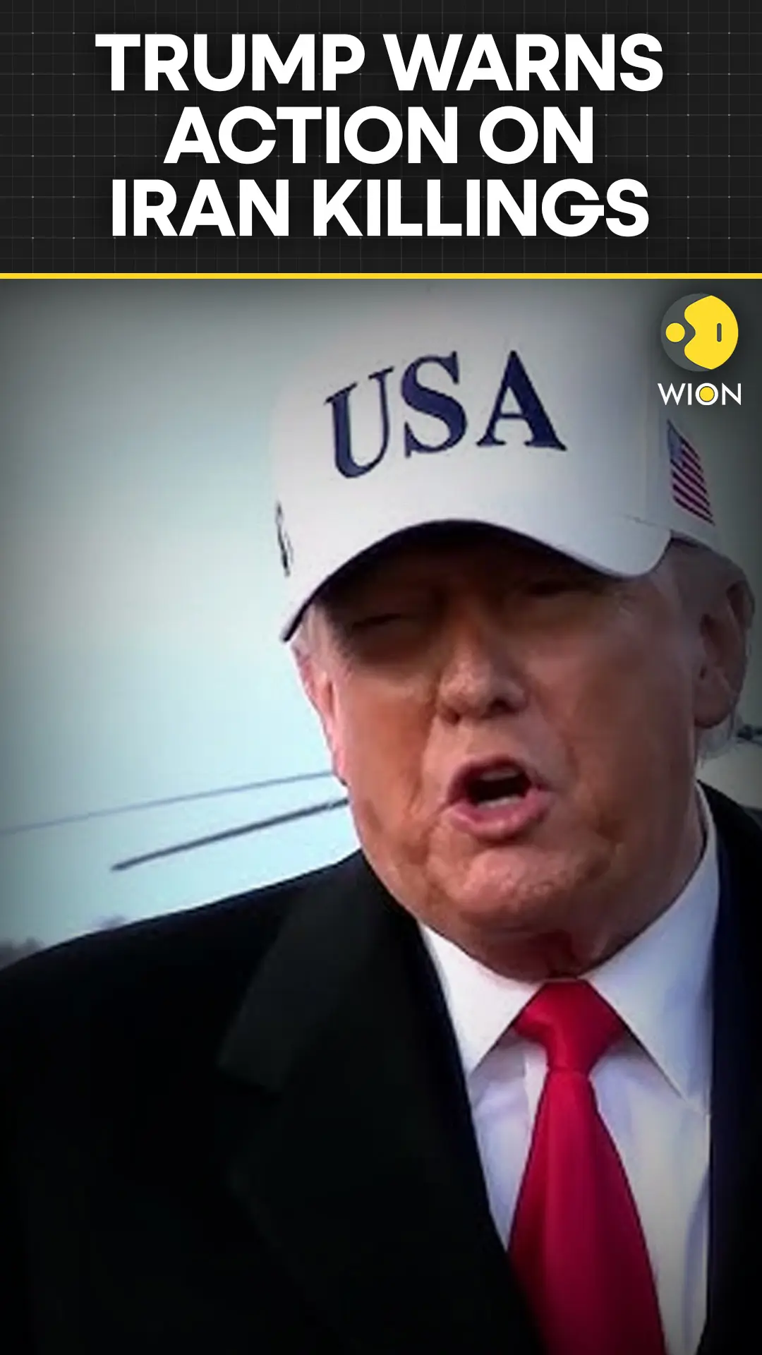 Trump Says US Will 'Act Accordingly' on Reported Iran Killings