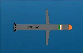 4. Nirbhay/Long Range Land Attack Cruise Missile (LRP2GM, 1,000 km)