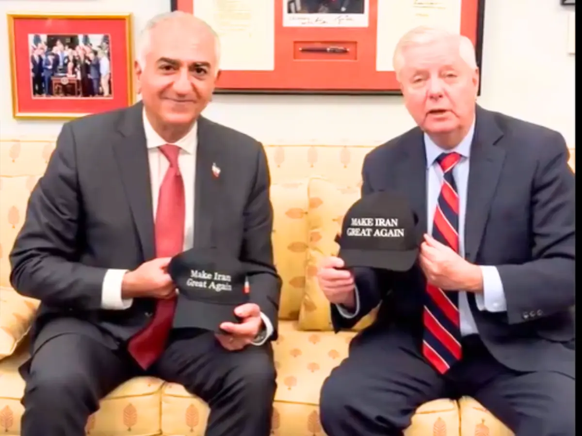 Reza Pahlavi met Trump aide Lindsey Graham