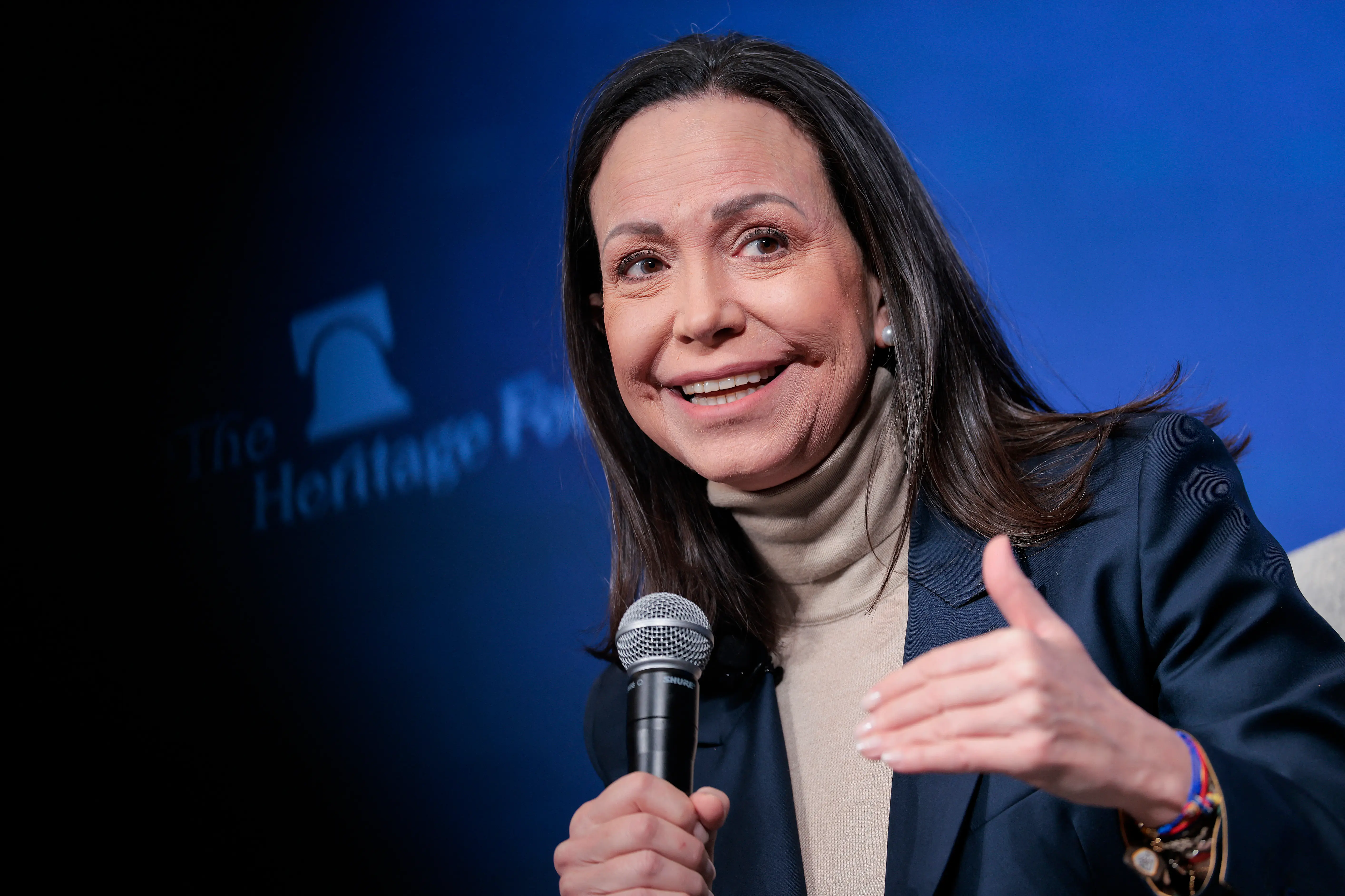 'Venezuela is going to be free with support from Trump': Maria Corina Machado