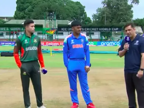 U-19 WC, IND vs BAN: Captains skip handshake at toss amid political tensions U-19 WC, IND vs BAN: Captains skip handshake at toss amid political tensions