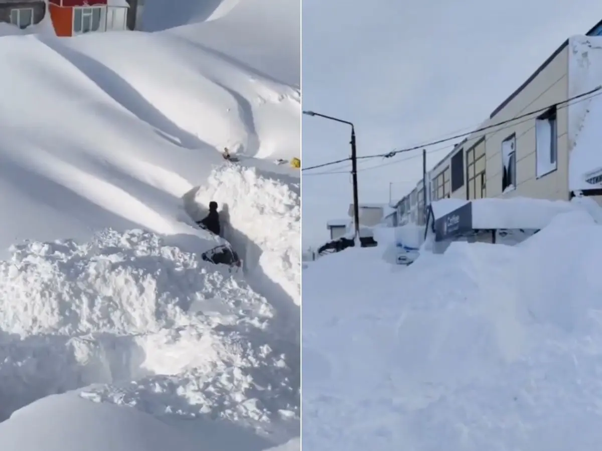 ‘Snow apocalypse’: Record snowfall buries buildings, towns in Russia’s Kamchatka – WATCH