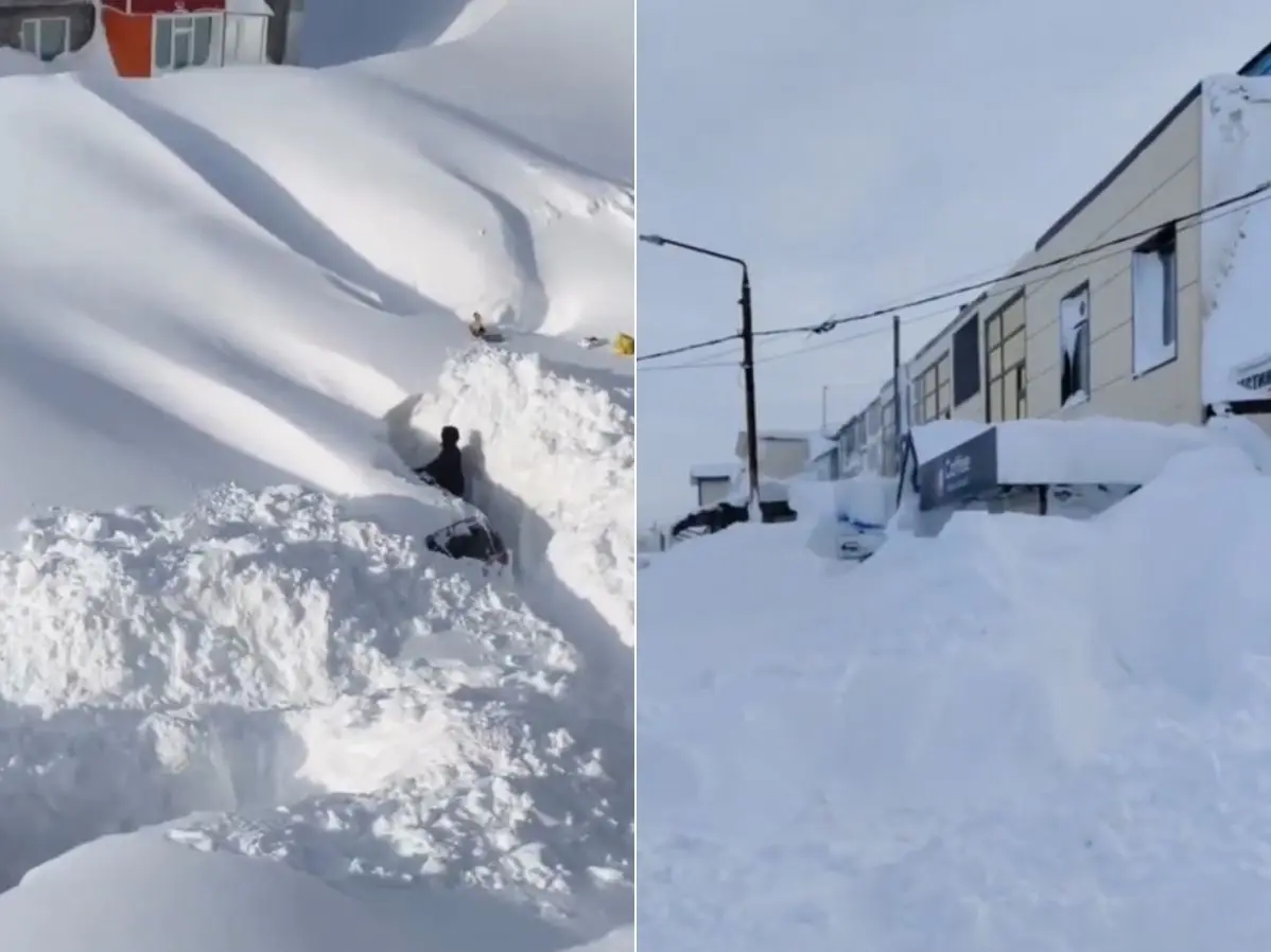 ‘Snow apocalypse’: Record snowfall buries buildings, towns in Russia’s Kamchatka – WATCH