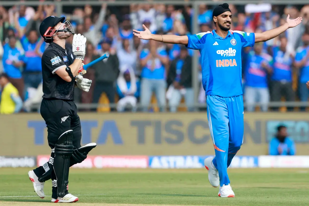 Arshdeep Singh strikes in first over on ODI return, removes Nicholls for golden duck - WATCH