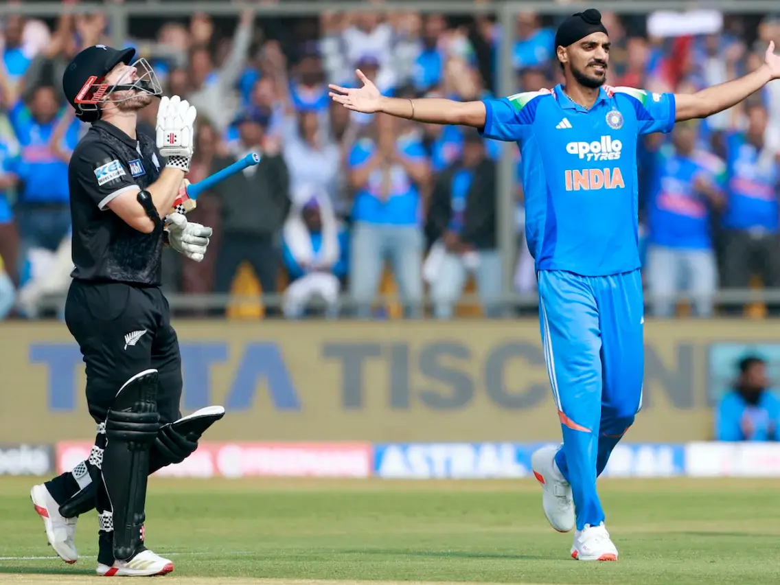 Arshdeep Singh strikes in first over on ODI return, removes Nicholls for golden duck - WATCH Arshdeep Singh strikes in first over on ODI return, removes Nicholls for golden duck - WATCH