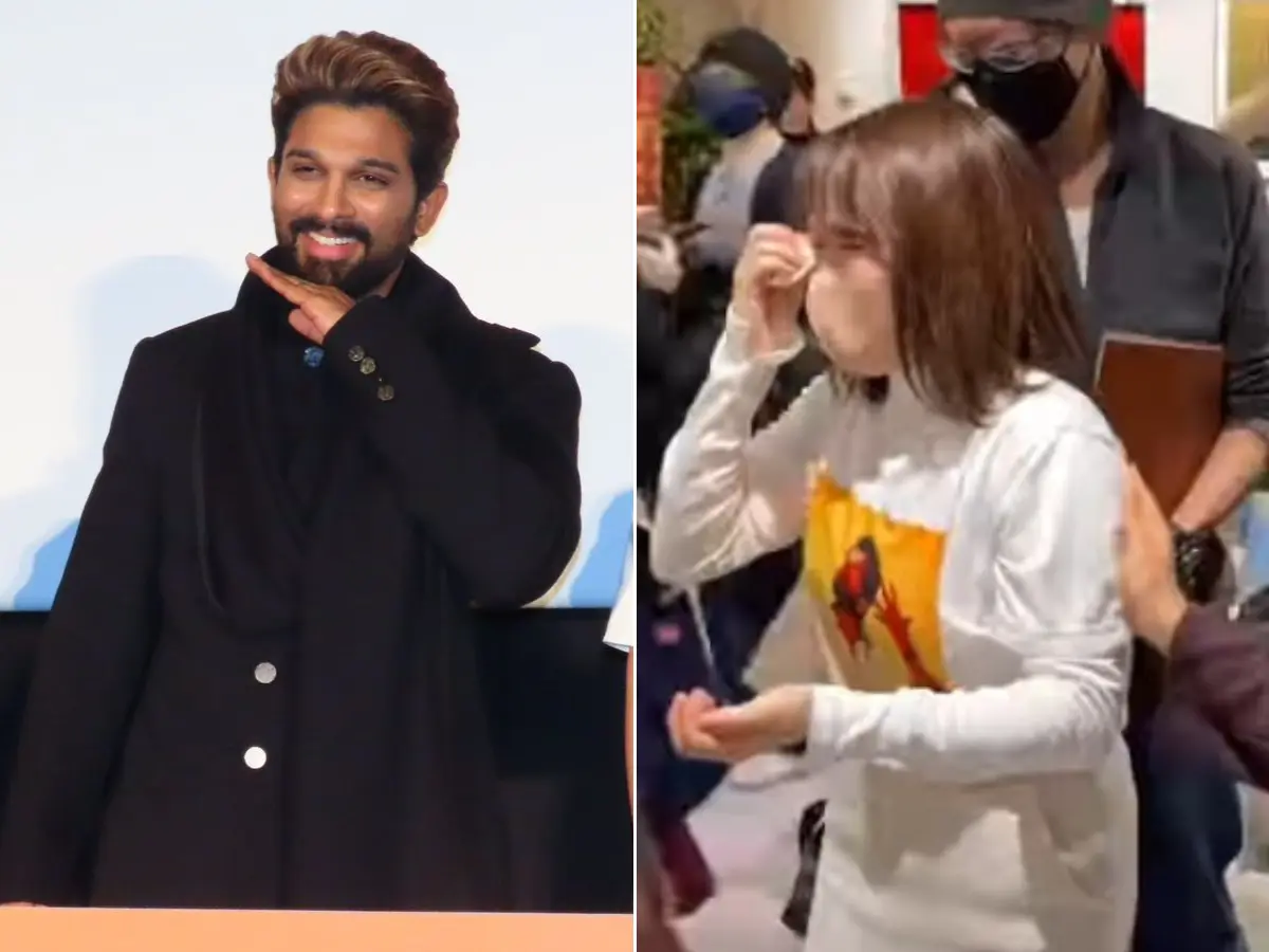 Allu Arjun shares a heartwarming moment with an emotional fan as Pushpa 2 releases in Japan