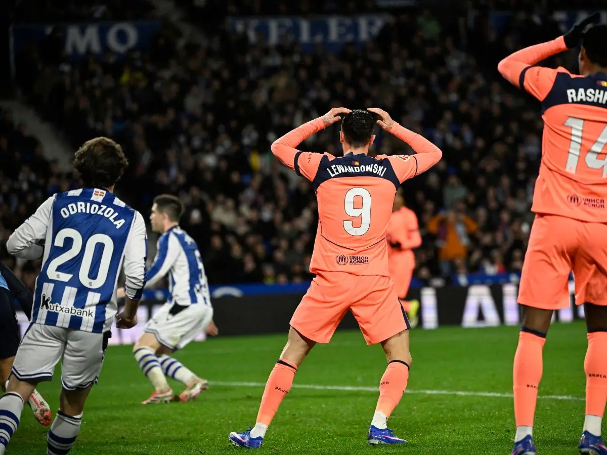 Barcelona’s 12-game winning streak ends at Sociedad as La Liga title race tightens Barcelona’s 12-game winning streak ends at Sociedad as La Liga title race tightens