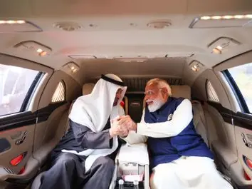 UAE President Mohamed bin Zayed Al Nahyan arrives in Delhi, holds talks with PM Narendra Modi amid regional tensions UAE President Mohamed bin Zayed Al Nahyan arrives in Delhi, holds talks with PM Narendra Modi amid regional tensions
