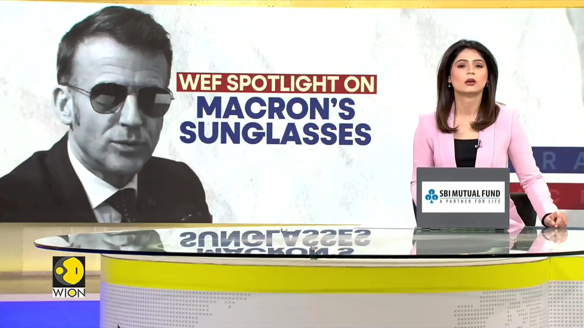 Why is French President Macron Wearing Sunglasses in Davos?