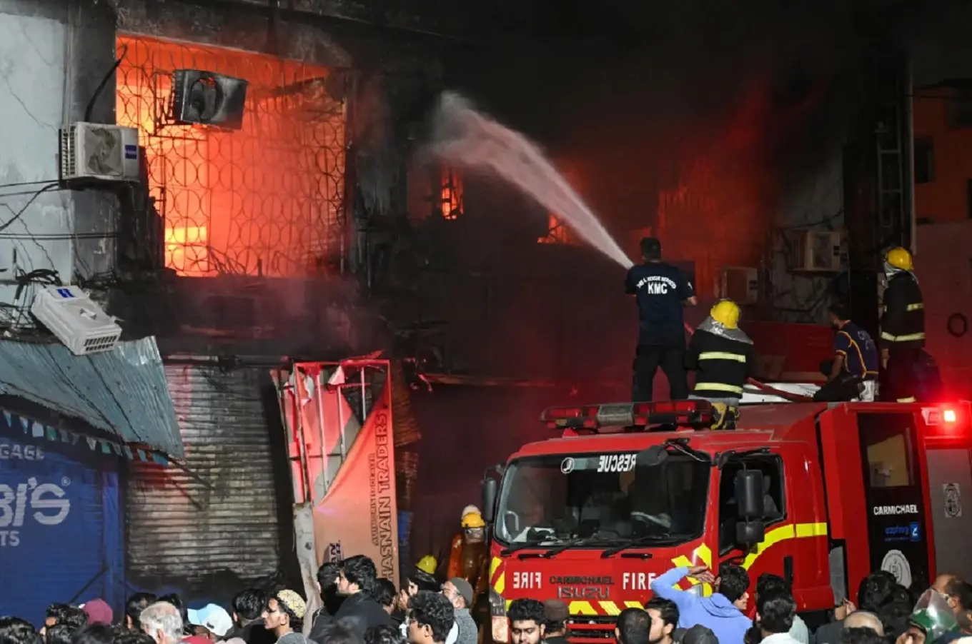 Death toll in Karachi shopping mall blaze rises to 71, may go up further as search operation still on