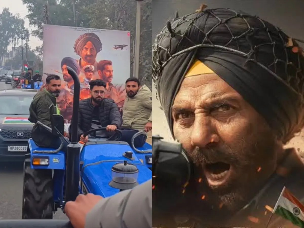 Border 2 craze peaks! Fans arrive on tractors to watch Sunny Deol; video goes viral