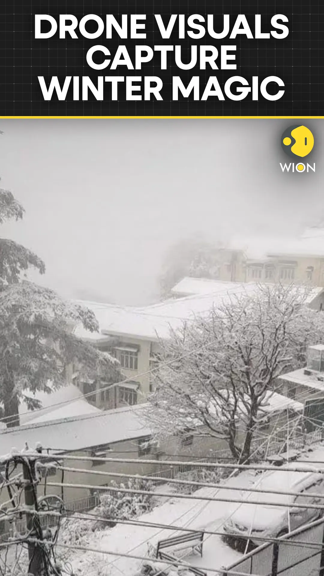 Himachal Pradesh Blanketed In Snow: Stunning Drone Footage Of Shimla