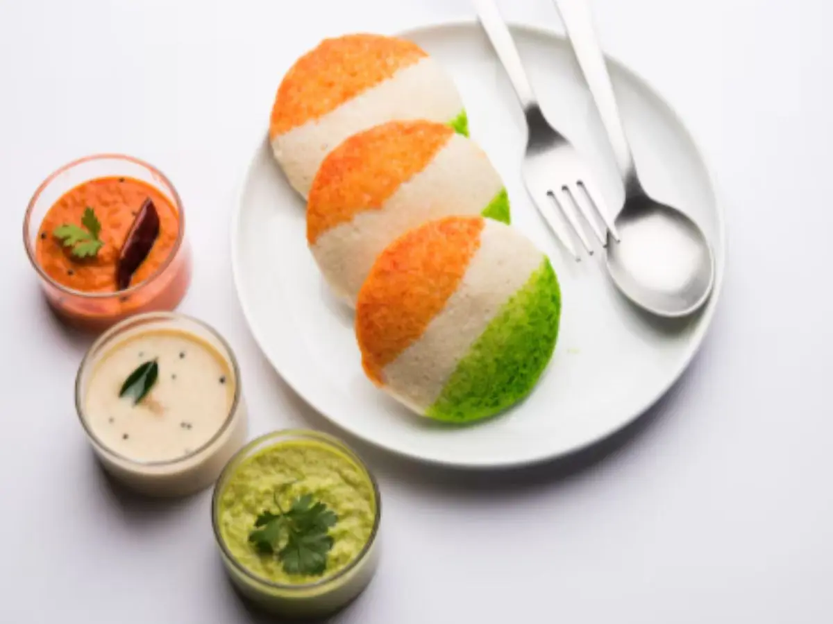 Tricolour idli