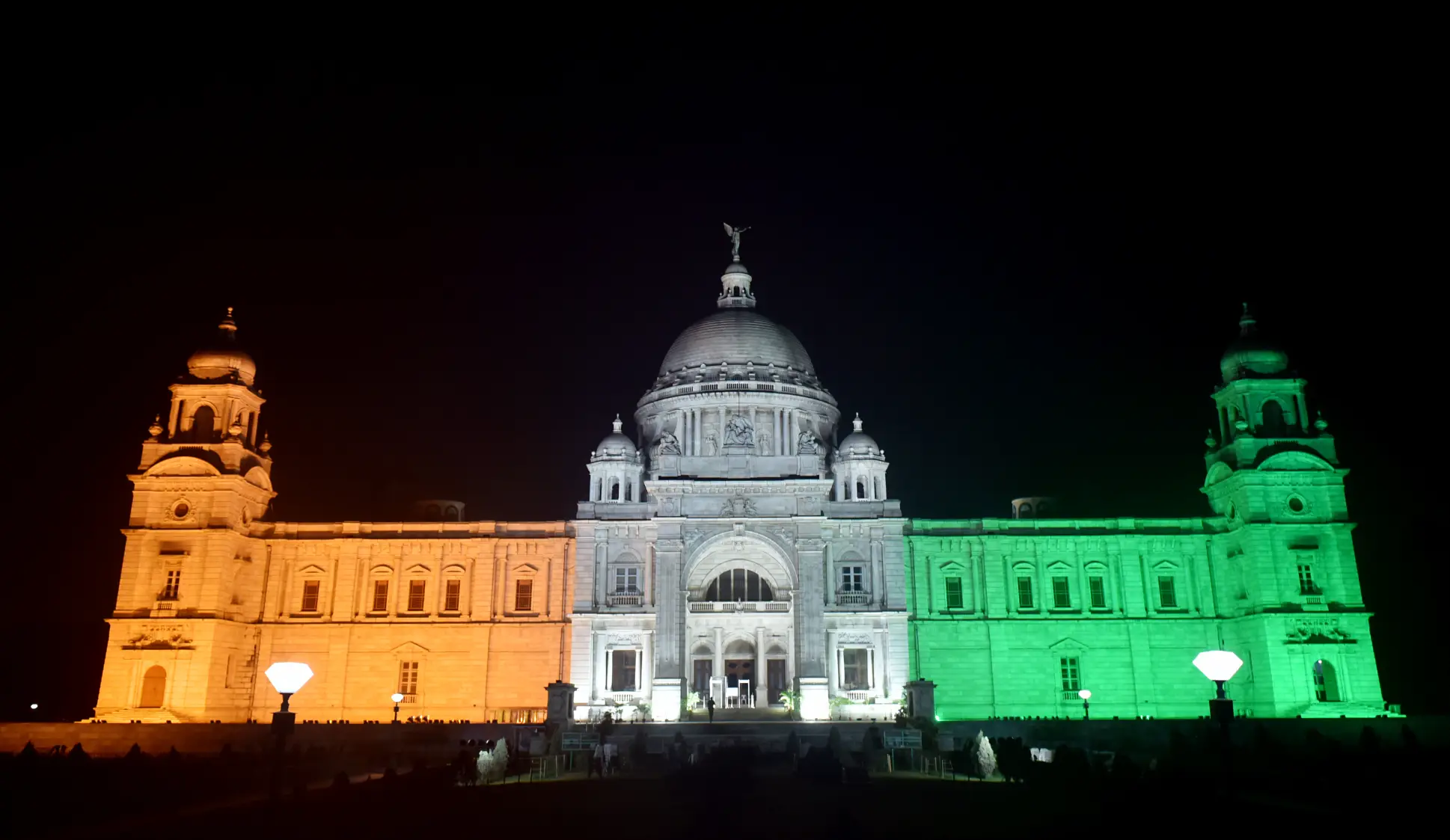 Kolkata's Victoria Memorial illuminated