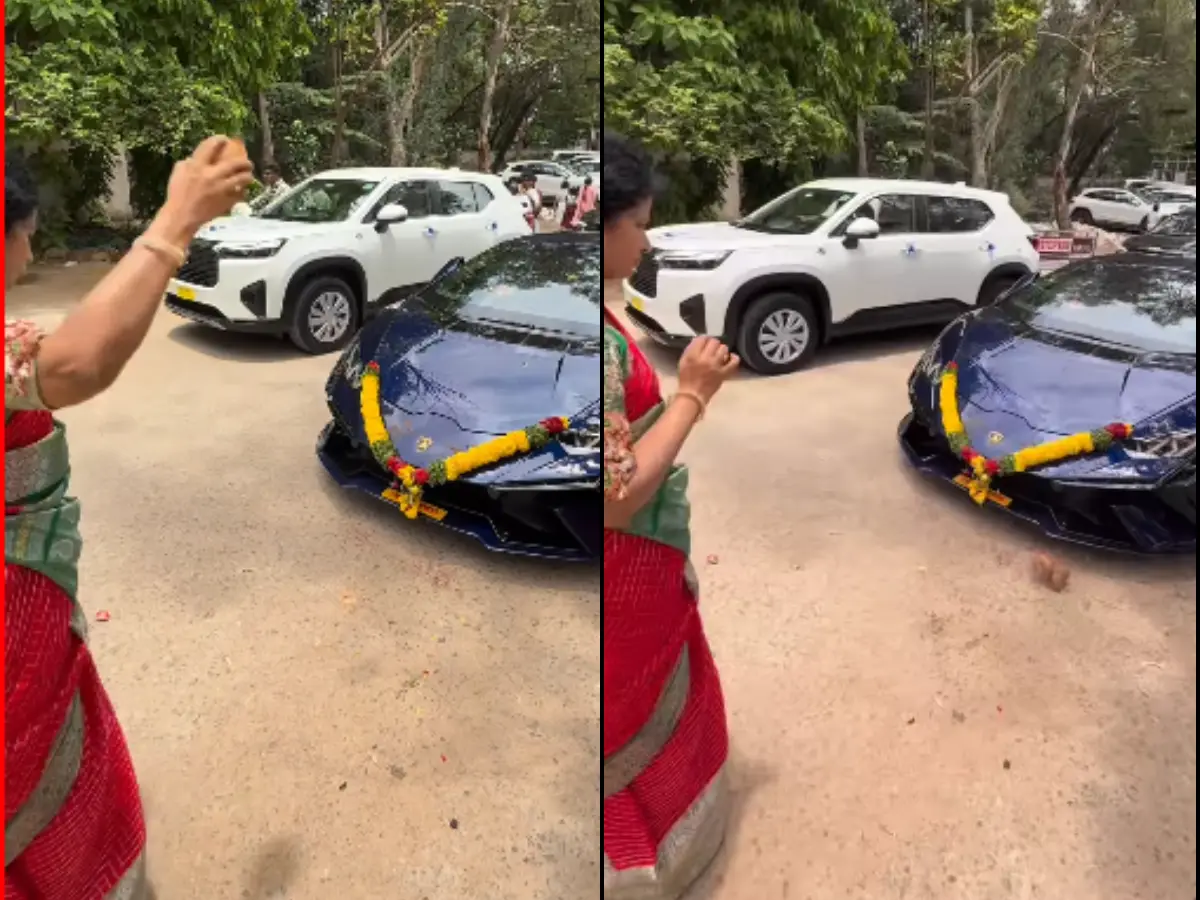 Coconut ricochets and slams into brand new Lamborghini. Netizens say, 'no worries' | VIDEO Coconut ricochets and slams into brand new Lamborghini. Netizens say, 'no worries' | VIDEO