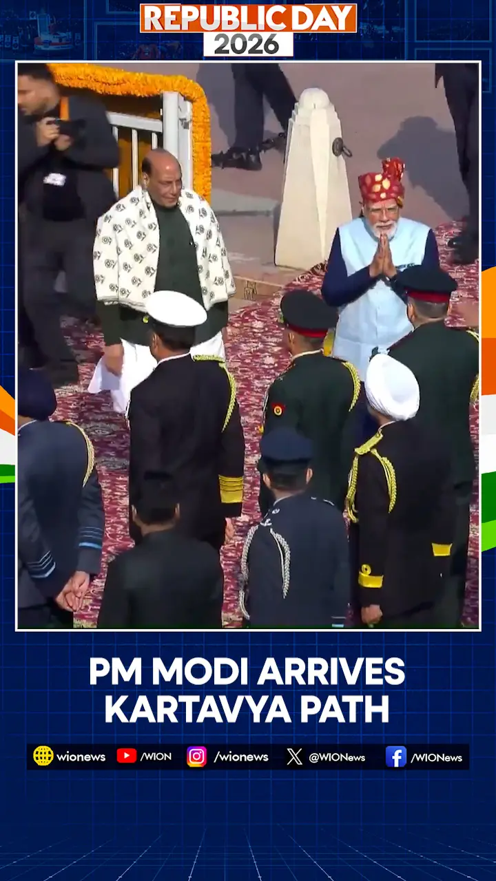 Republic Day 2026: PM Modi Arrives at Kartavya Path in Delhi to Witness the Parade