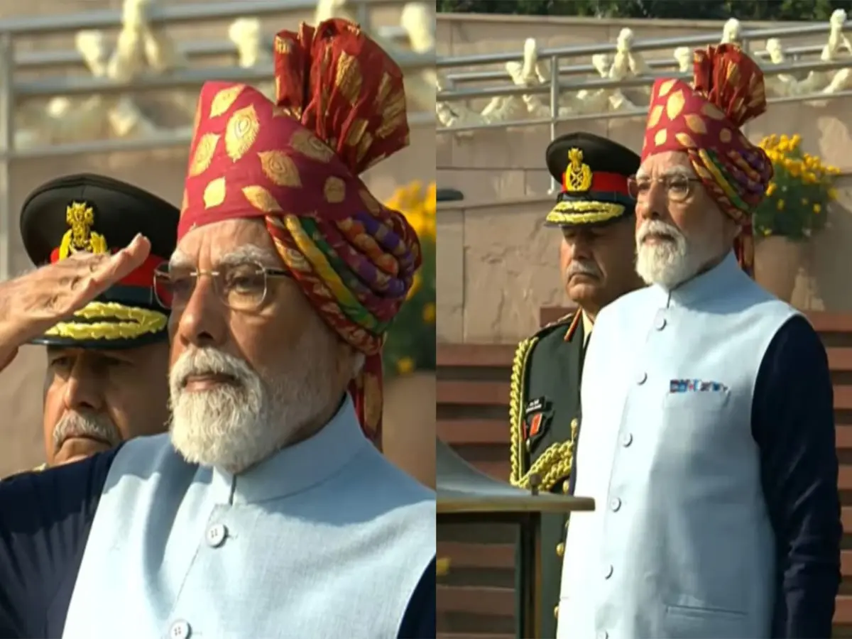 PM Modi's turban again catches attention at Republic Day parade. Here's his choices of headgears over the years PM Modi's turban again catches attention at Republic Day parade. Here's his choices of headgears over the years