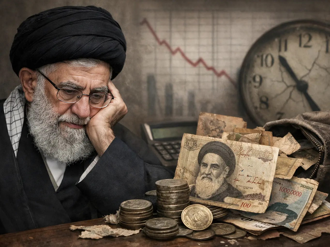 Why has Iran’s rial lost about 20,000× of its value since 1979?