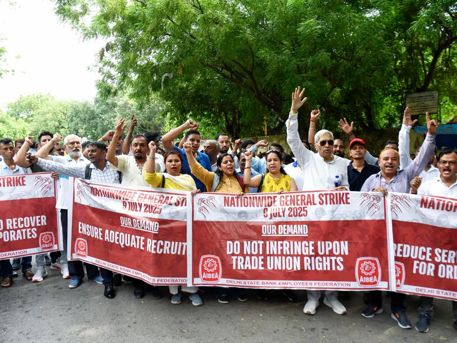 Why are unions calling a bank strike on Tuesday, and which banks will remain closed?