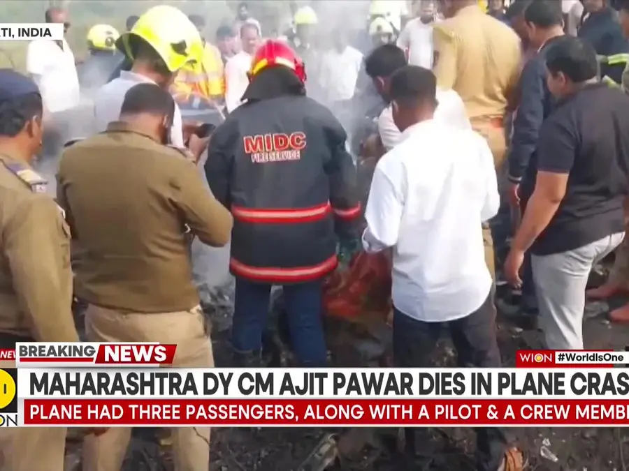 Ajit Pawar Aircraft Crashes While Attempting to Land in Baramati