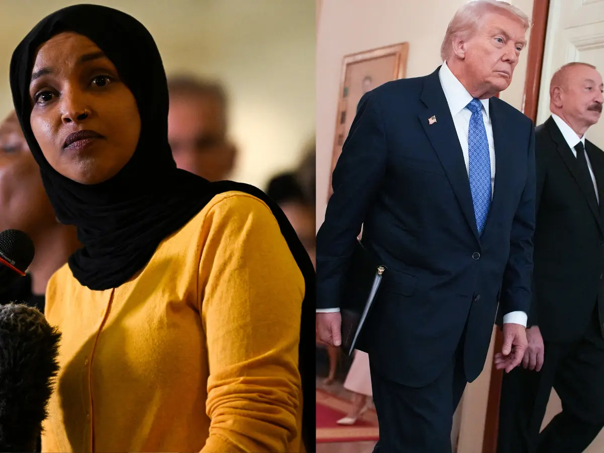 'She probably had herself sprayed, knowing her': Trump's first reaction to Ilhan Omar being attacked