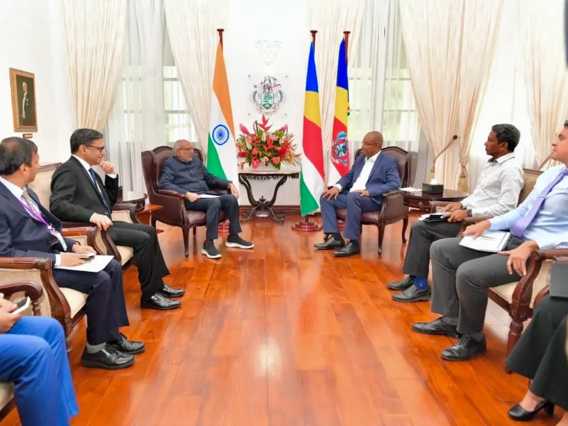 Newly elected Seychelles President Patrick Herminie to make first official visit to India next month Newly elected Seychelles President Patrick Herminie to make first official visit to India next month