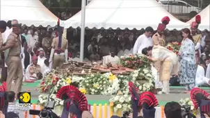 Ajit Pawar Funeral: Thousands Gather to Pay Last Respects to Ajit Pawar