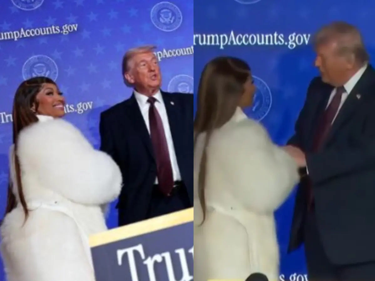 Nicki Minaj holds Donald Trump's hands, calls herself his, 'No. 1 fan’, netizens react in shock Nicki Minaj holds Donald Trump's hands, calls herself his, 'No. 1 fan’, netizens react in shock