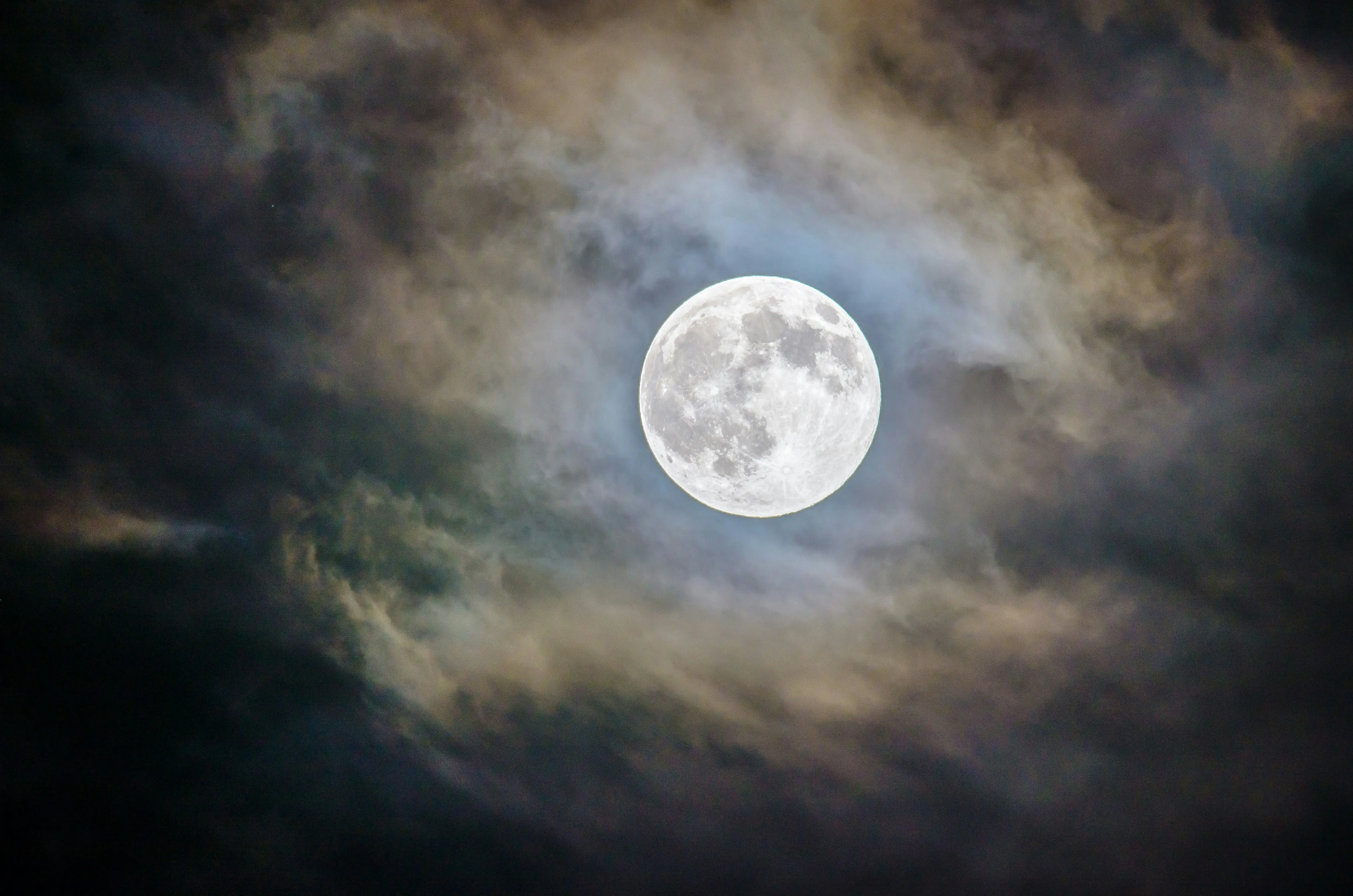 Snow Moon time and peak illumination