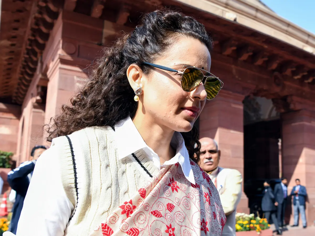 Fusion of Indian attire with modern layering