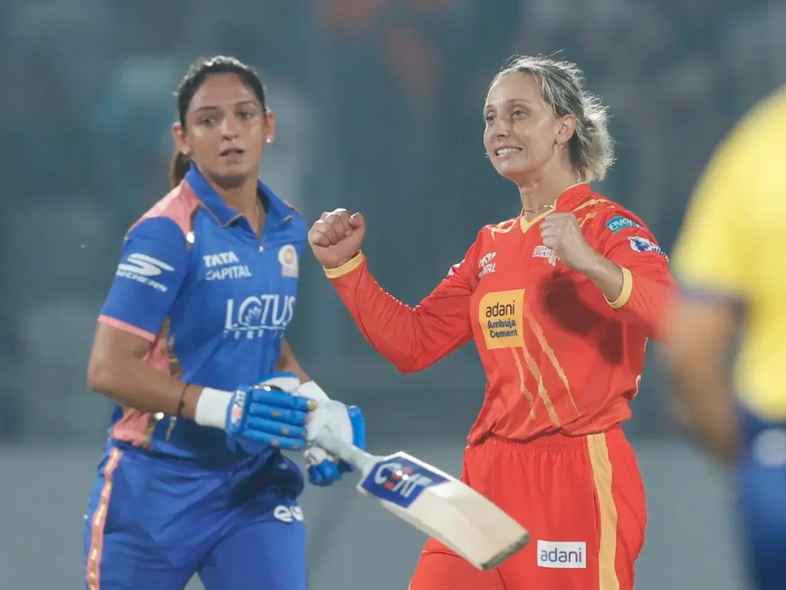 WPL 2026 | Gujarat's maiden win over Mumbai puts them in eliminator WPL 2026 | Gujarat's maiden win over Mumbai puts them in eliminator