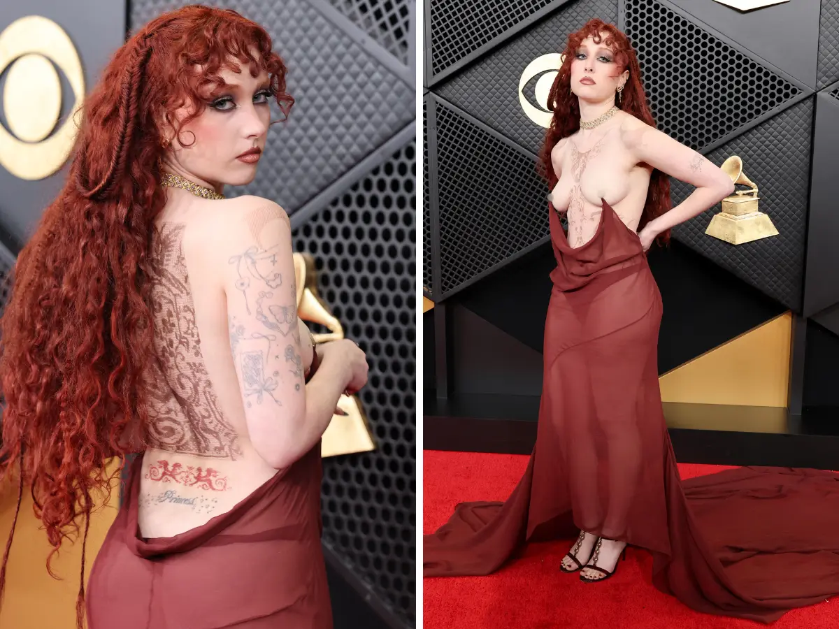 Chappell Roan leaves little to the imagination as she wears a daring sheer gown at Grammys 2026 Chappell Roan leaves little to the imagination as she wears a daring sheer gown at Grammys 2026
