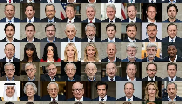 Top 50 high-profile names are referenced in the latest release of the Epstein files