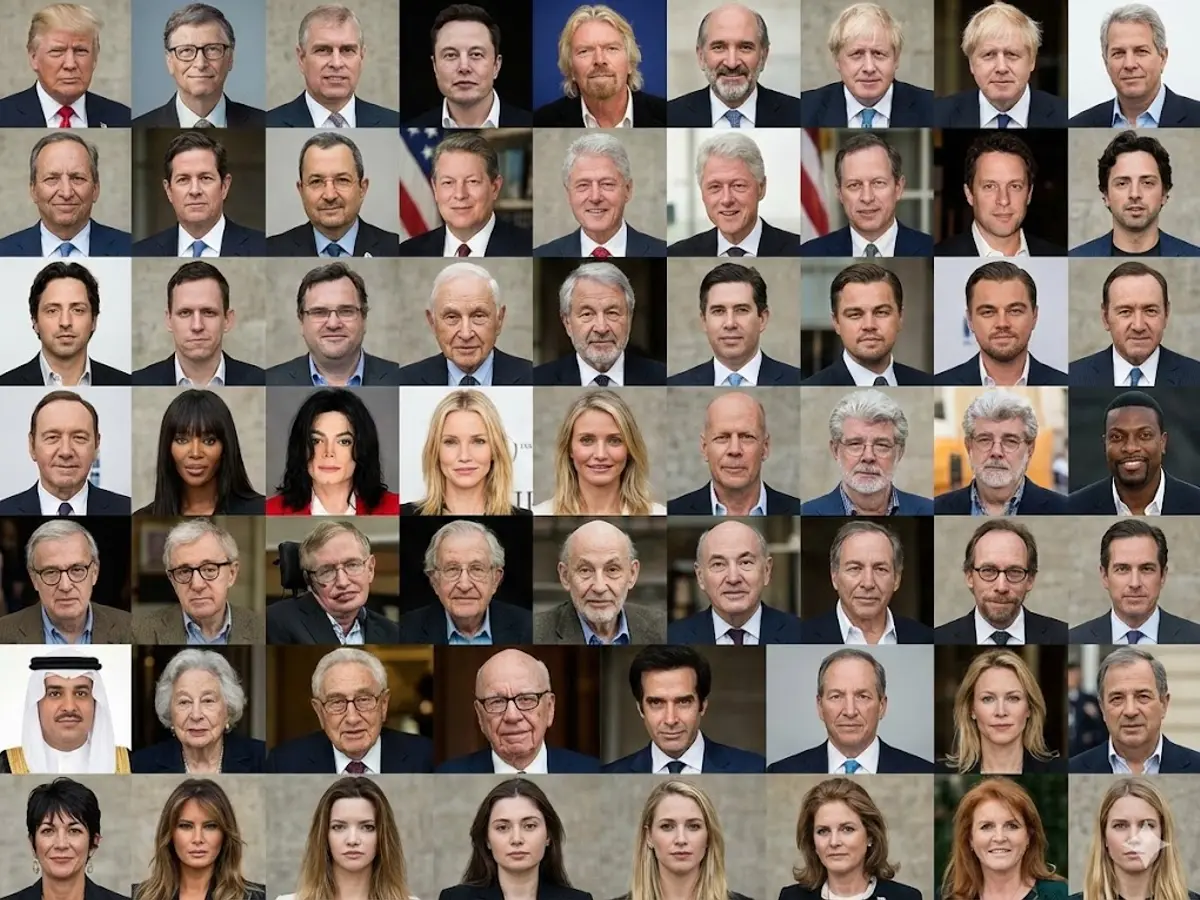 In der neuesten Veröffentlichung der Epstein-Akten werden 50 hochkarätige ...